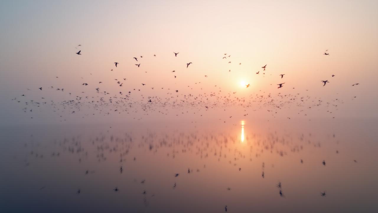 Bird migration tracking visualization