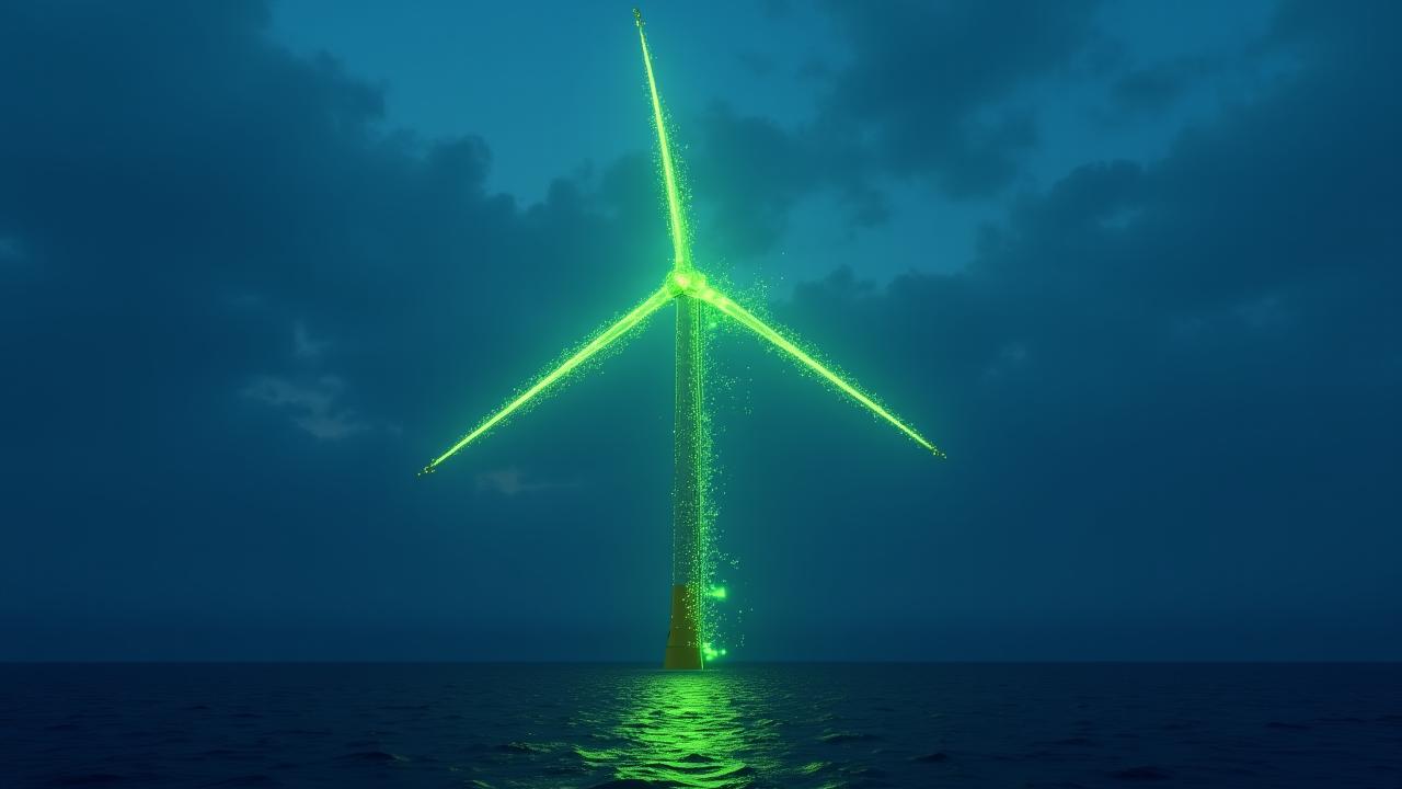 3D visualization of bird flight paths interacting with wind turbine arrays